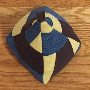 Sculpted Fabric Door Stop, Sleek Pillow, All Black Door Stoppers, Natural Canvas Patchwork Doorstops, Outstanding Doorweights, Recommended