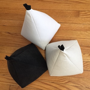 Oversized Black Doorstops, White Door Stops, Extra Large Doorstoppers White, White Black Decor, White Doorstops, Trendy Doorstops, Pyramid