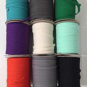 1/4&quot; Bias Tape, 6mm Bias Tape, Ivory Bias Binding Deals, Green Sewing Trim, Narrow Sewing Trim, 10 Yards, 20 Yards Quarter Inch Seam Binding