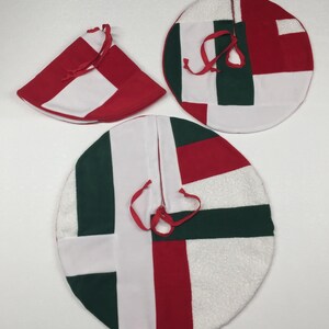 Perfect Patchwork Christmas Tree Skirt, One-Of-A-Kind Christmas Decor, Snuggly Fleece Christmas Tree Skirt, Handmade Tree Skirts for Pets