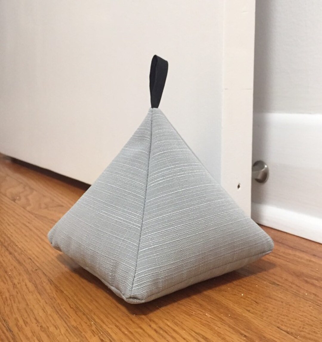 Grey Doorstops Grey Fabric Door Stops No Fade Fabric Etsy