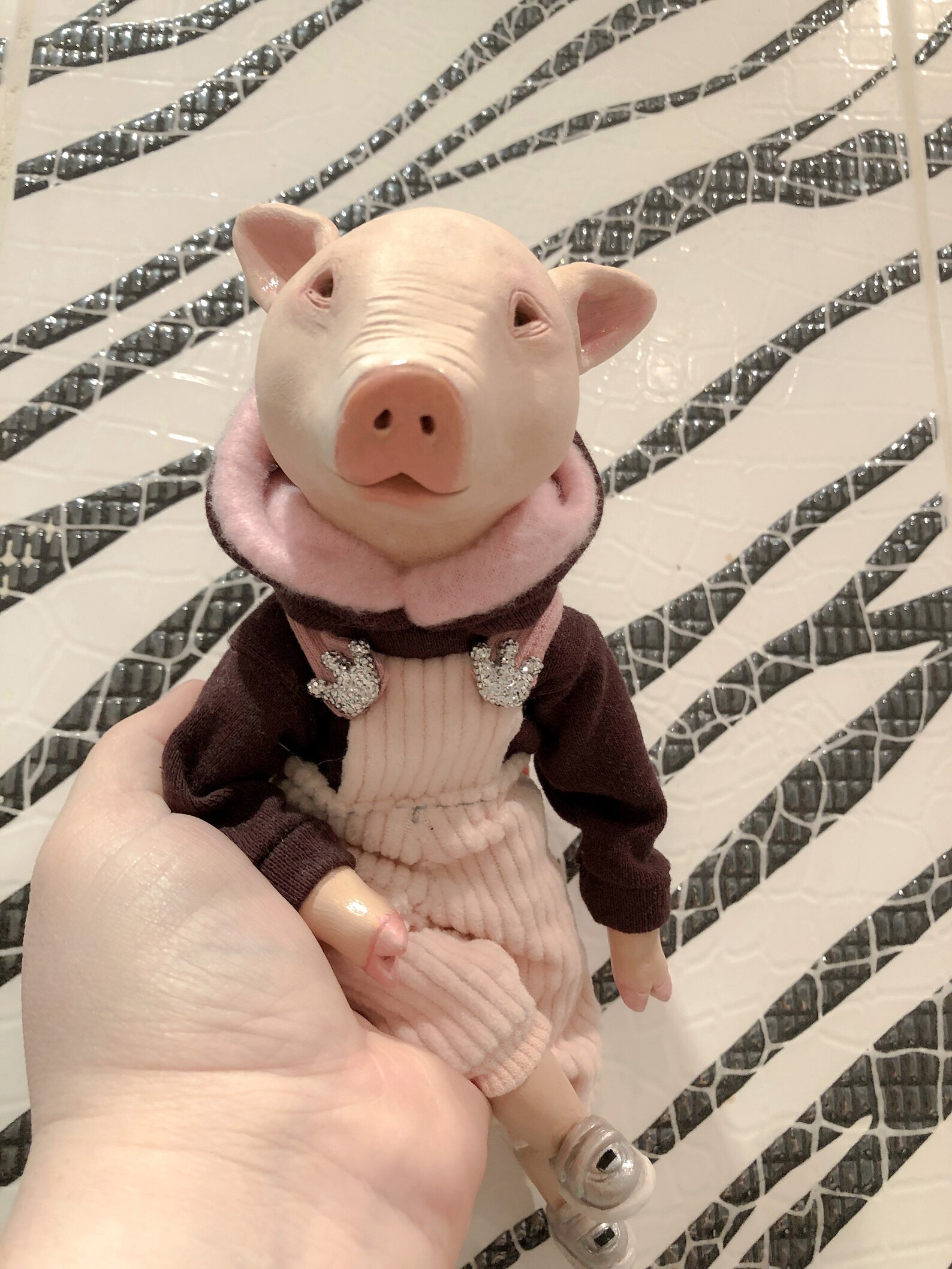 Cute pig toy animal Preorder Pink piggy casual dad piglet Etsy