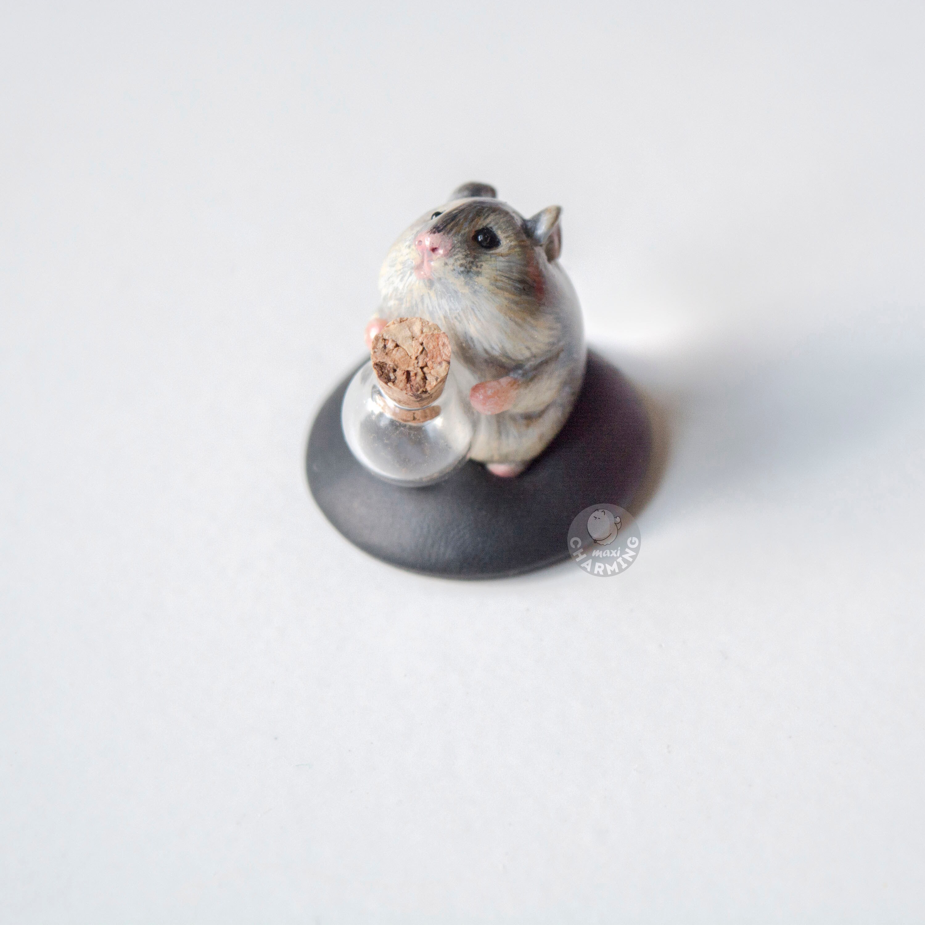 Hamster polymer clay figure kawaii hamster small figurine Etsy