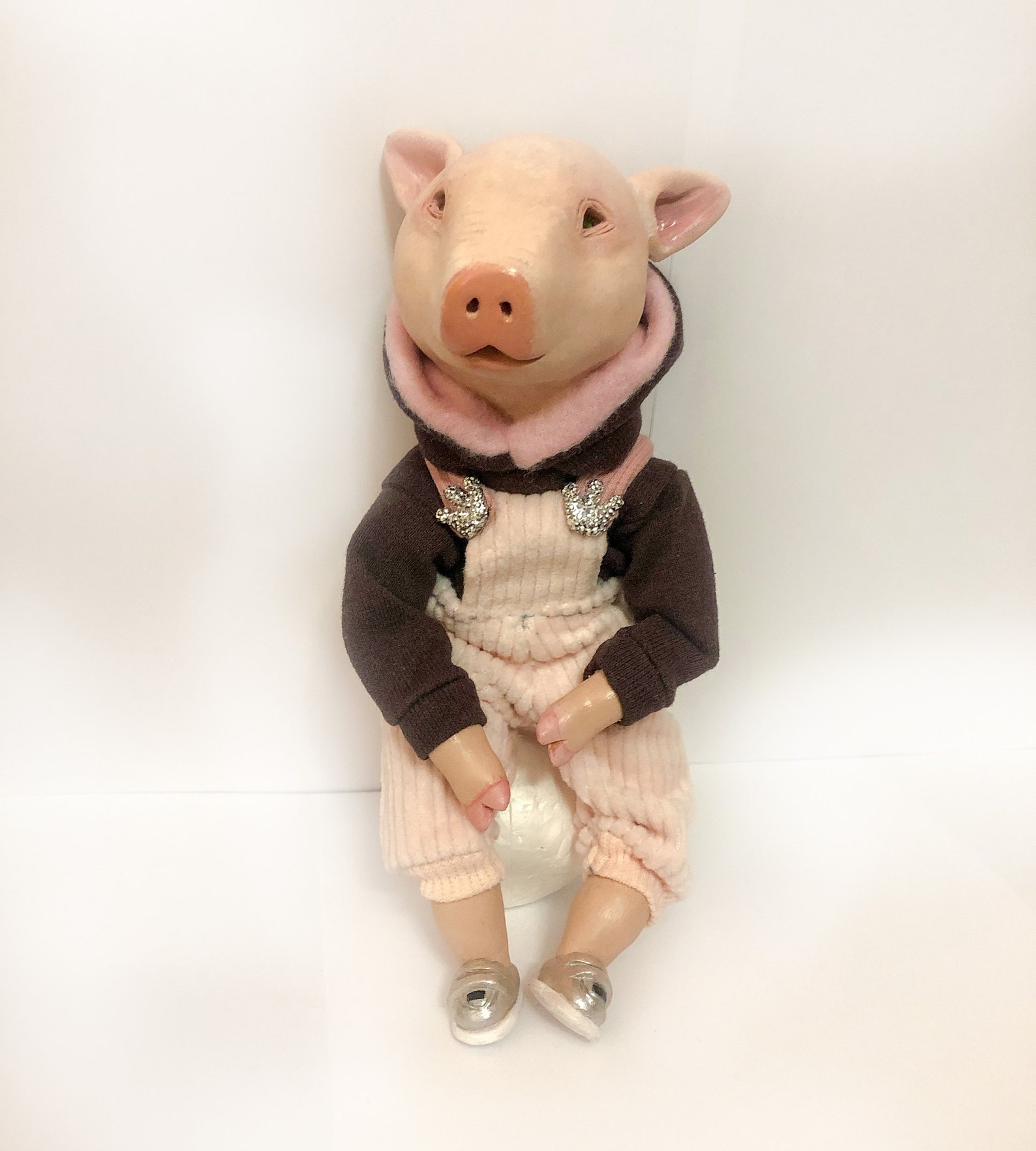 Cute pig toy animal Preorder Pink piggy casual dad piglet Etsy