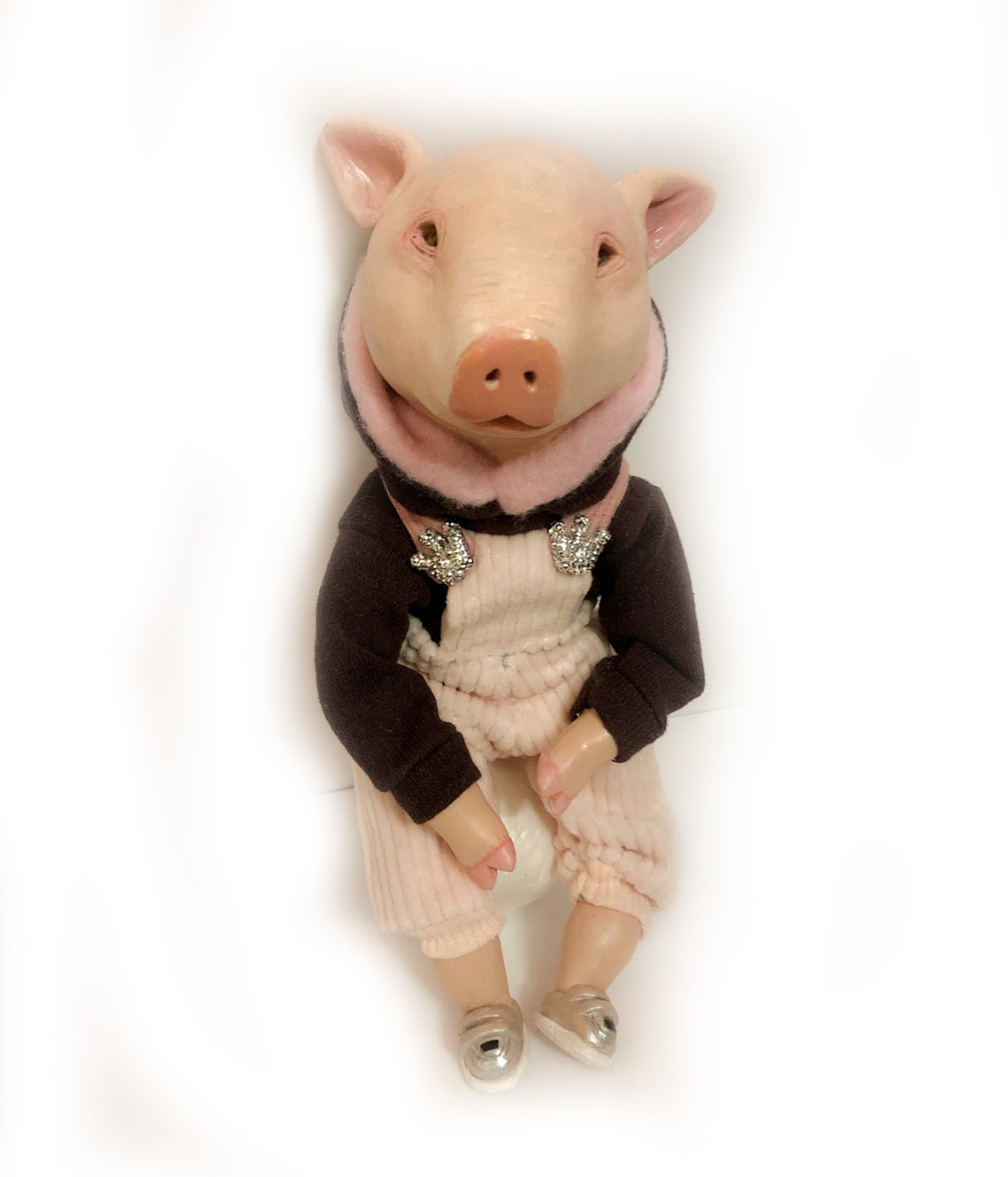 Cute pig toy animal Preorder Pink piggy casual dad piglet Etsy