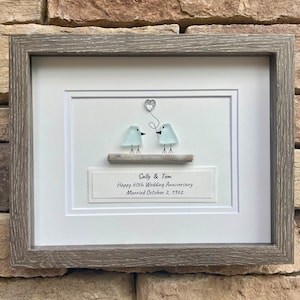60th Diamond Wedding Anniversary Personalized Gift, 8 x 10” Gift for Parents, Wife, Husband, Friends