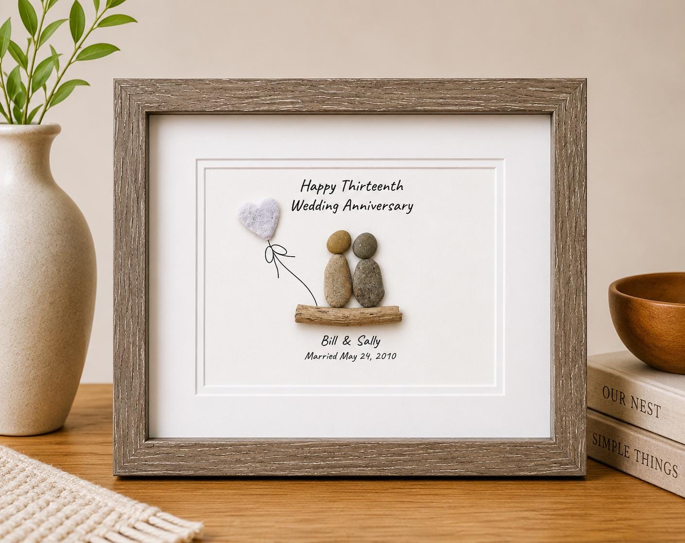 13th Wedding Anniversary Gift | Personalized Gift for Lace
