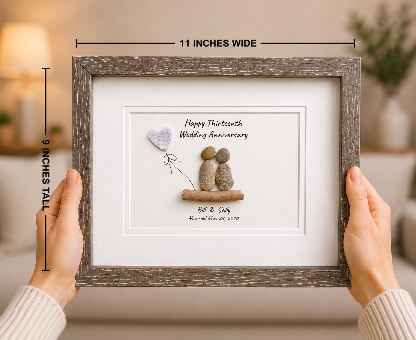 13th Wedding Anniversary Gift | Personalized Gift for Lace