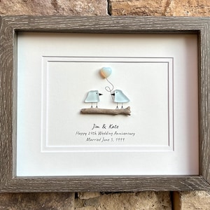 Regalo personalizado de ópalo para el 24.º aniversario de bodas, 8 x 10 pulgadas, para padres, esposa, esposo y amigos.