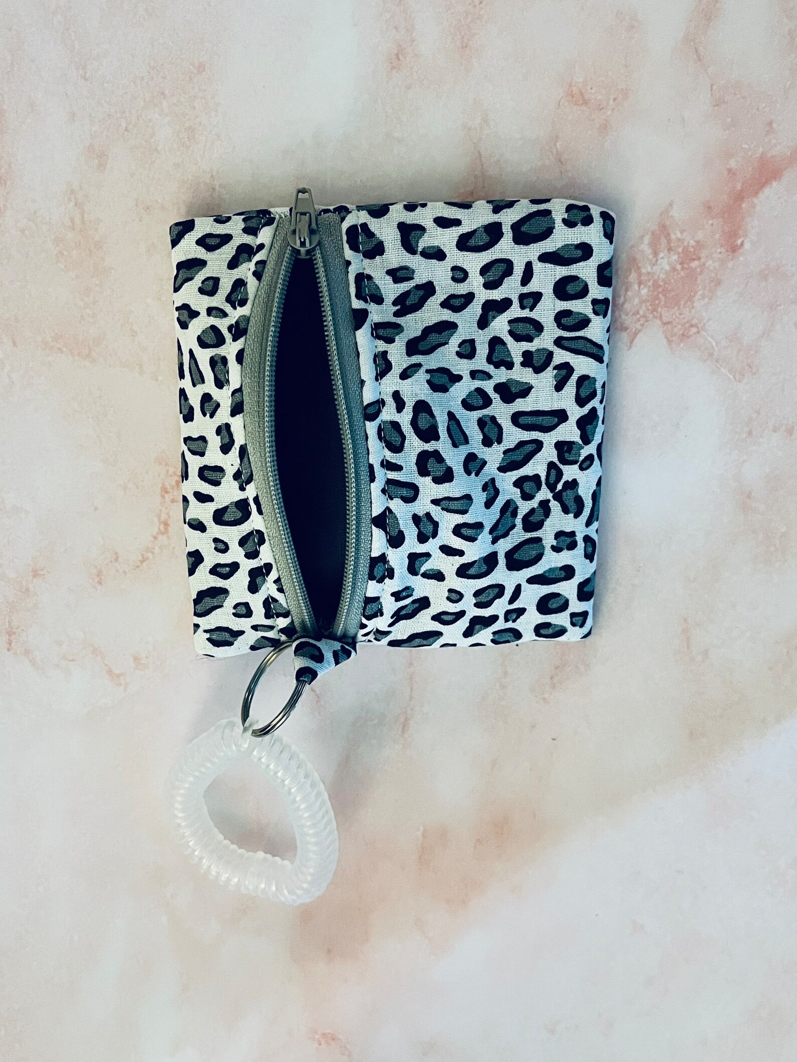 Fabric Coin Purse Card Holder Change Purse Handmade With Wristlet