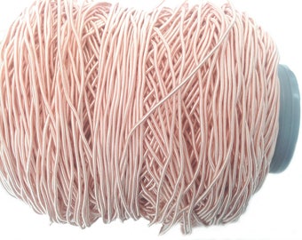 Cordon, rigide, 1mm de large, ou ganse de passementerie de colori rose saumoné, vendu au mètre,