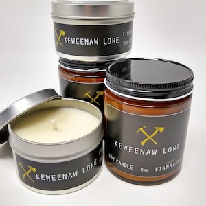 KEWEENAW LORE Soy Wax Candle | Upper Peninsula Michigan