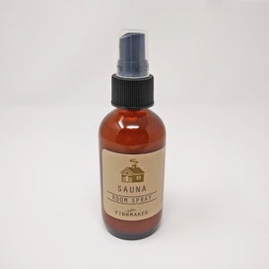 SAUNA Room Spray | Fragrance Spray Mist | 4 oz Amber Glass Bottle
