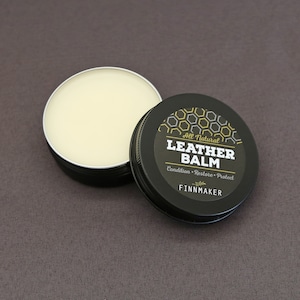 LEATHER BALM 2 oz All Natural Conditioner | Condition Restore Protect Beeswax Shea Butter Sweet Almond Oil