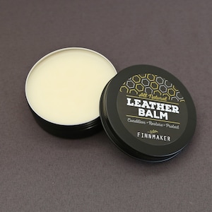 LEATHER BALM 4 oz All Natural Conditioner | Condition Restore Protect Beeswax Shea Butter Sweet Almond Oil