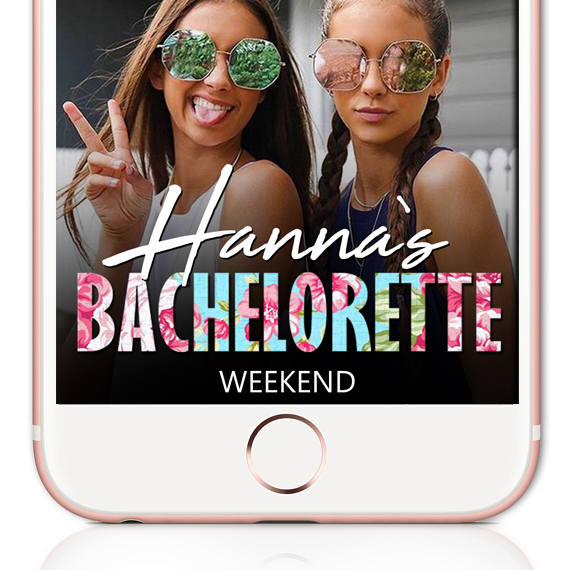 Bachelorette Snapchat Filter Floral Bachelorette Snapchat Etsy
