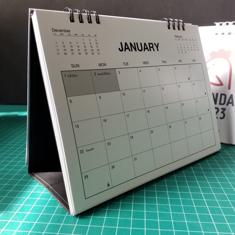 Thai Desk Calendar 2023 limited Edition Hand Made 10 Sets Etsy
