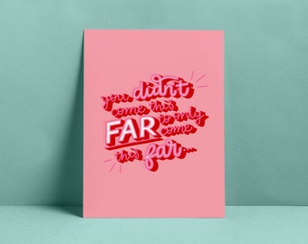 Only Come This Far Etsy Only Come This Far Etsy