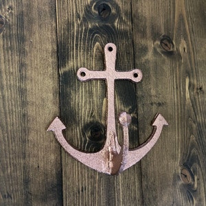 Anchor hook-nautical hook-cast iron hook-beach theme-beach house-nautical theme-housewarming gift-metal hook-towel hook-metal towel hook