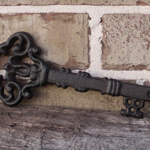 Key wall decor; cast iron key; metal key; key wall art; old metal key; key wall decor; rustic metal key; rustic key; rustic wall art