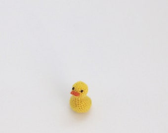 Miniature crochet duck Crochet Miniature Duck Charming ducklings Micro duckling A very tiny miniature duckling Rubber Duck micro duck