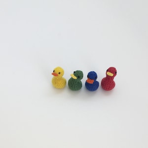 Poupée micro canards fait main au Crochet canard miniature charmant canetons Micro canard canard en caoutchouc Micro canard fait main