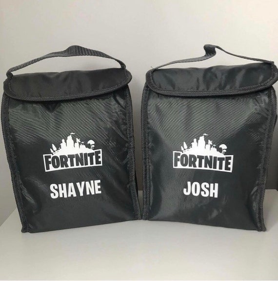 personalised fortnite lunch bag