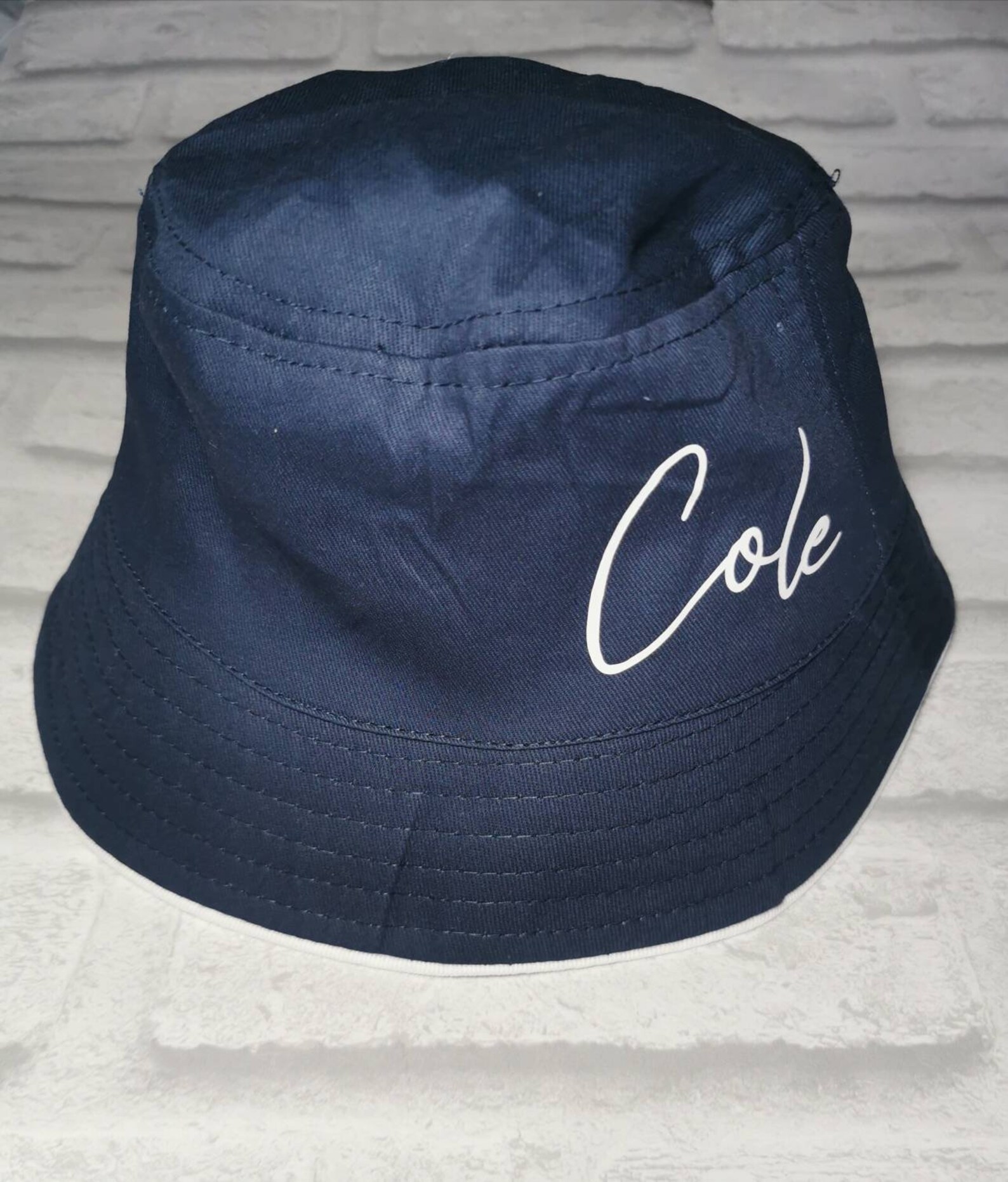 Personalised kids Bucket Hat. Name handmade gift idea Etsy