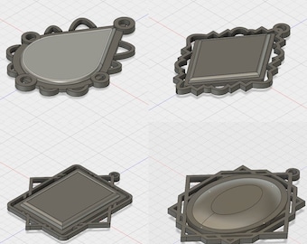 Bayonetta 2 gun pendants - 3D files