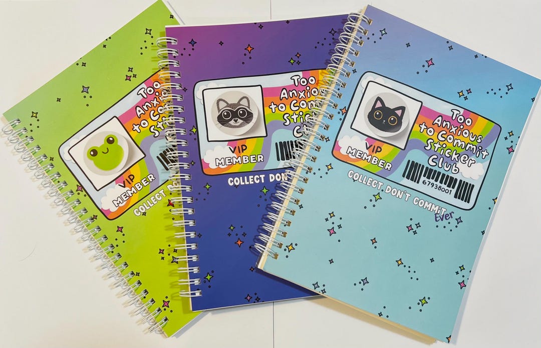 Reusable Sticker Collecting Book: Non-committal Journal Planner (8x6 ...