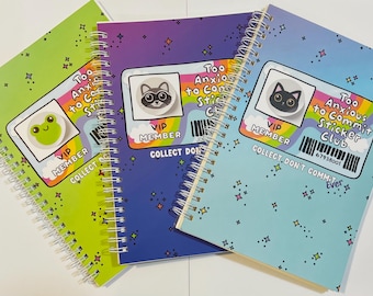 Reusable Sticker Collecting Book: Non-Committal Journal Planner (8x6)