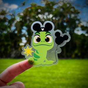 Pascal Does Disney Transparent Sticker great for water bottles, notebooks, laptops, planners, cellphones and MORE! All weather durable! gift
