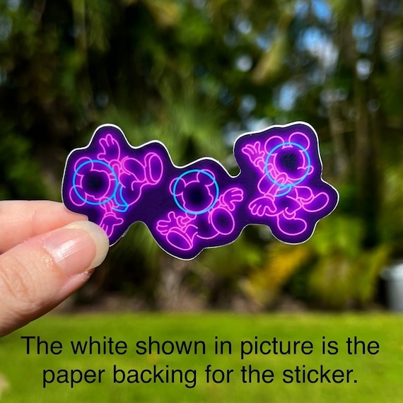 Astro Mickey Sticker: Neon Star Trader, Waterproof Vinyl - Etsy