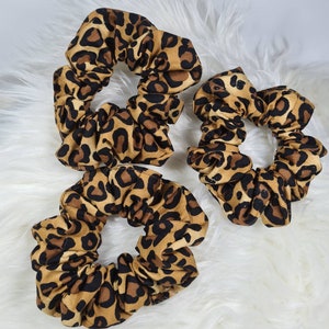 Scrunchie Soft Cotton Hair Accessories Hair Tie Leopard print