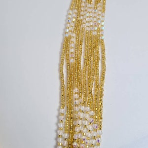Perles de taille en or et diamants Chaîne de ventre Contrôle du poids Perles africainesPerles de ventre Perles de taille du Ghana Perles de suivi du poids Perles nigérianes image 6