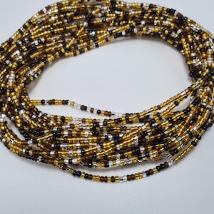 Earth tones Mix Waist Beads - On Sale Belly Chain - Weight control African beads - belly beads - Ghana beads Weight Tracker - Belly jewelry