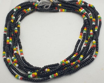 Perle de taille | Chaîne de ventre | Perles de perte de poids | Perles de contrôle du poids | Perle de taille africaine | Perle de taille africaine multicolore