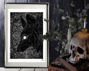 Dark Folk "The Grimm" SIGNED A4 Print - Artwork by Morgana Weeks