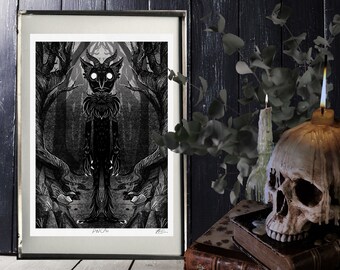 Dark Folk "PWCA" SIGNED A4 Print - Artwork by Morgana Weeks