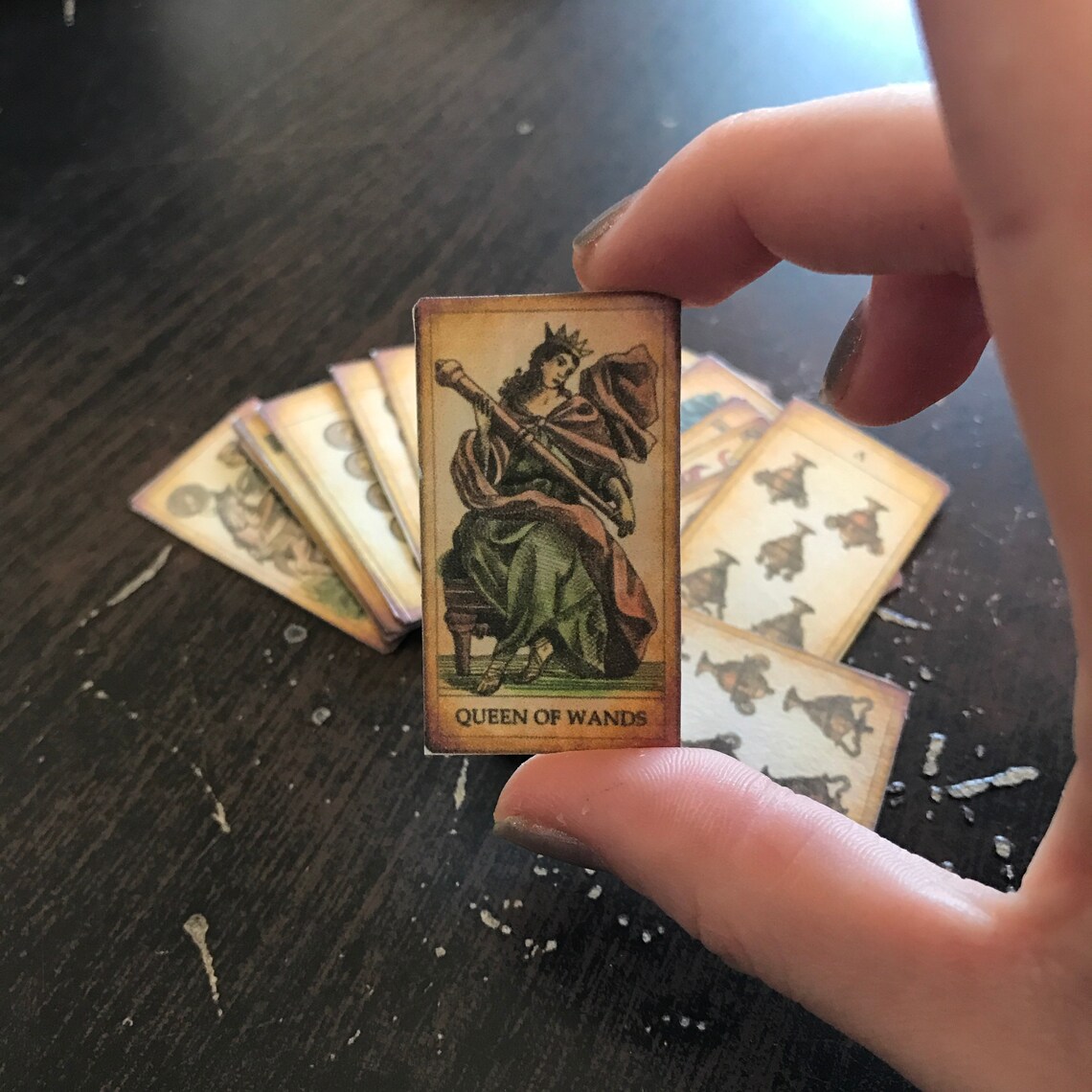 Miniature Tarot Cards 78 Major And Minor Arcana Etsy