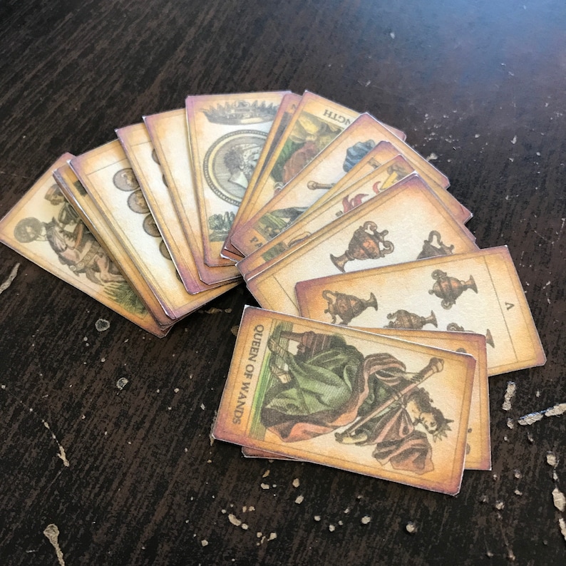 Printable Miniature Tarot Cards