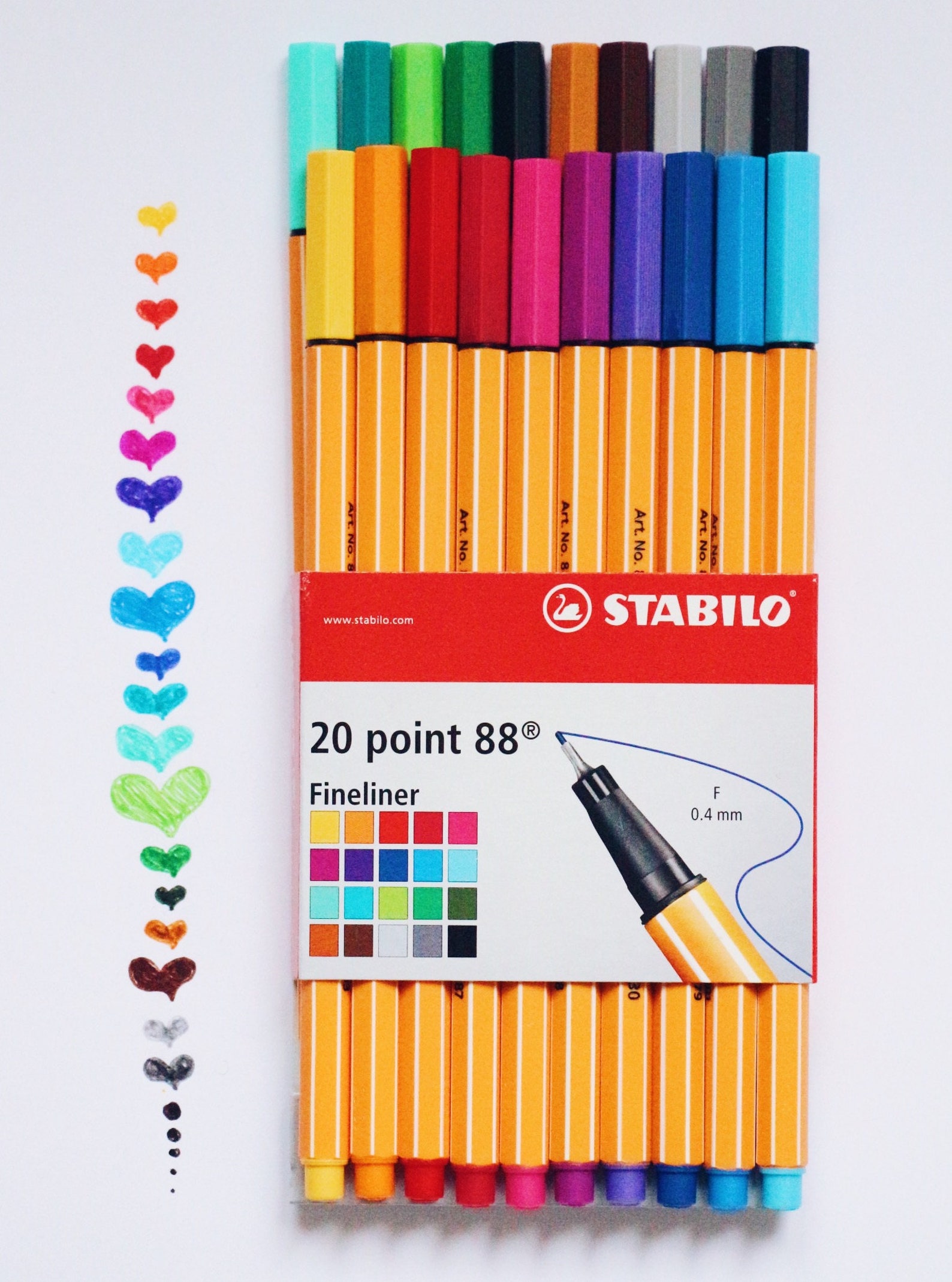 Stabilo Pens 20 Point 88 With 5 Note Cards gift of Our Shop Etsy Canada