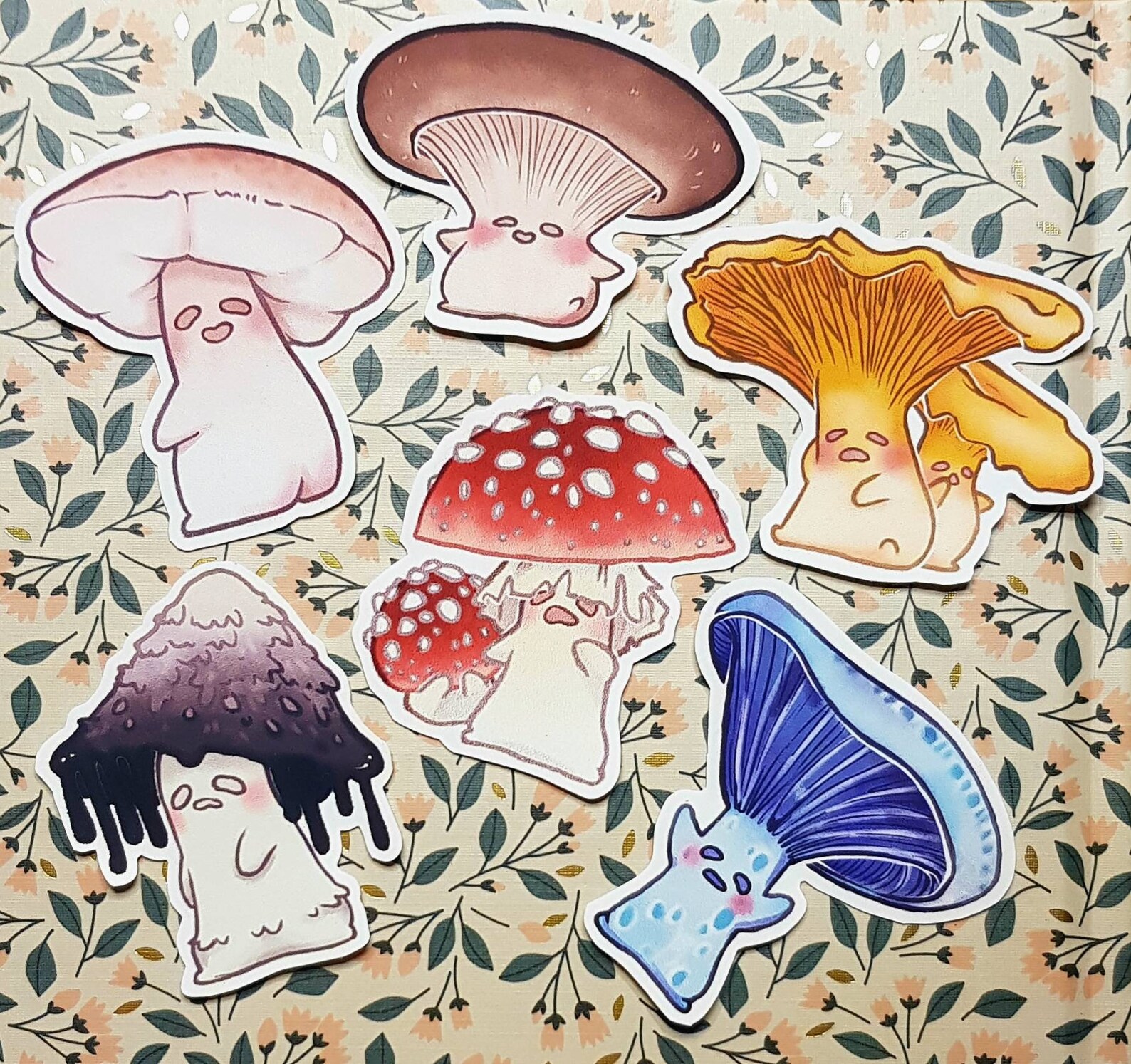 Mushroom stickers Etsy