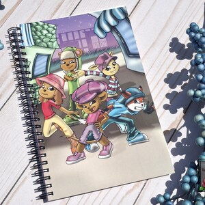 Cartoon Animal Notebook: Back to School, Lined Pages (5.47" x 8.52")