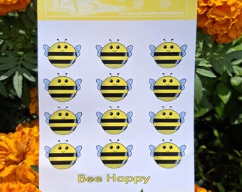 Bee Sticker Sheets: Kawaii Stickers