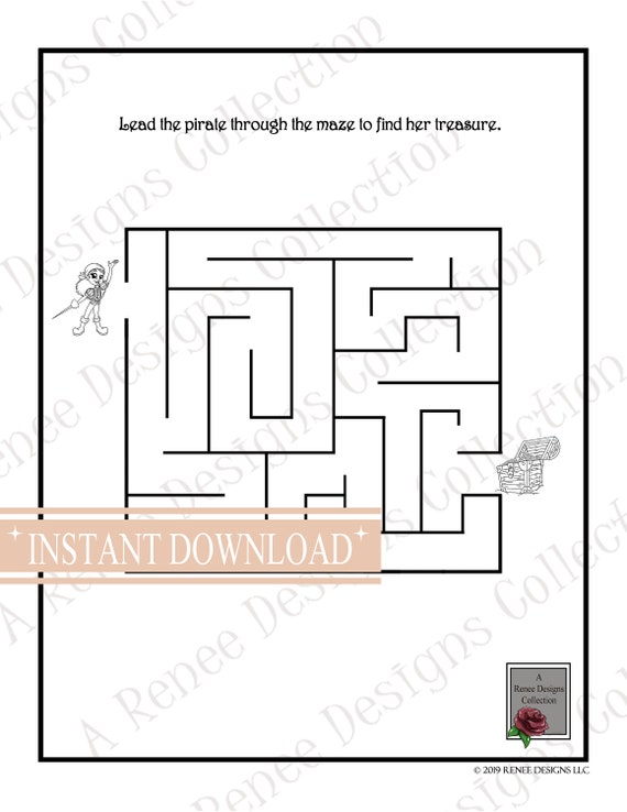 Mazes: Maze Puzzles and Coloring Book for Kids Ages 4-6