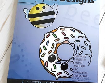 Libro de actividades kawaii para niños: Laberintos, conecta los puntos, sopa de letras