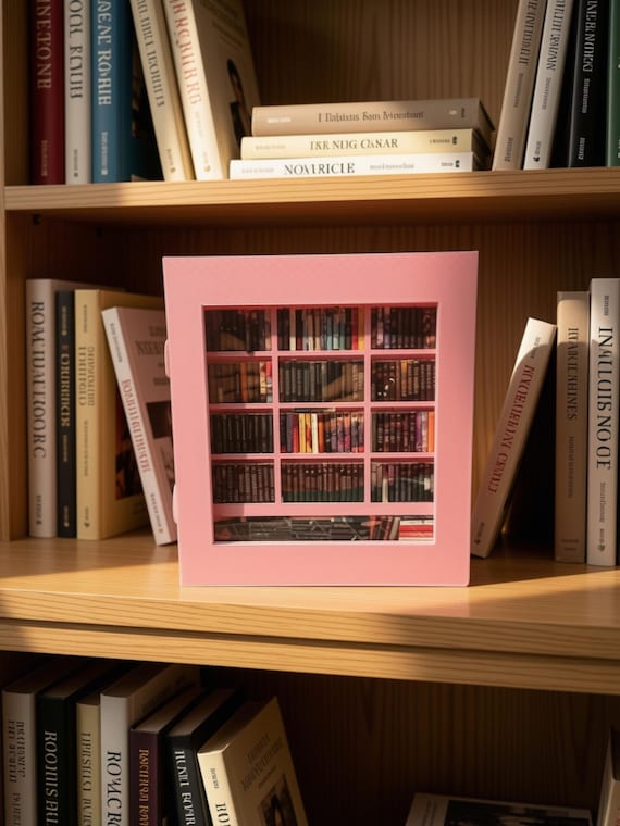 Custom 3D-Printed Mini Bookshelf, Anxiety Relief Desk Toy, Organize Books (Gift), Book Nook