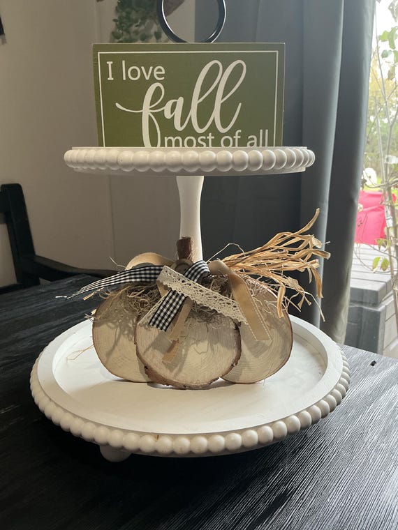 Wood Pumpkin Decor