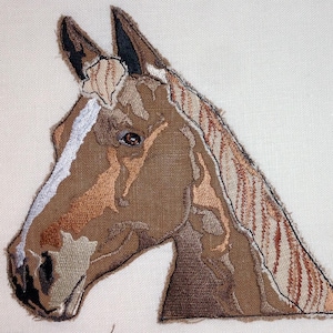 Raw Edge Applique Design &#39;Horse, Magic&#39;